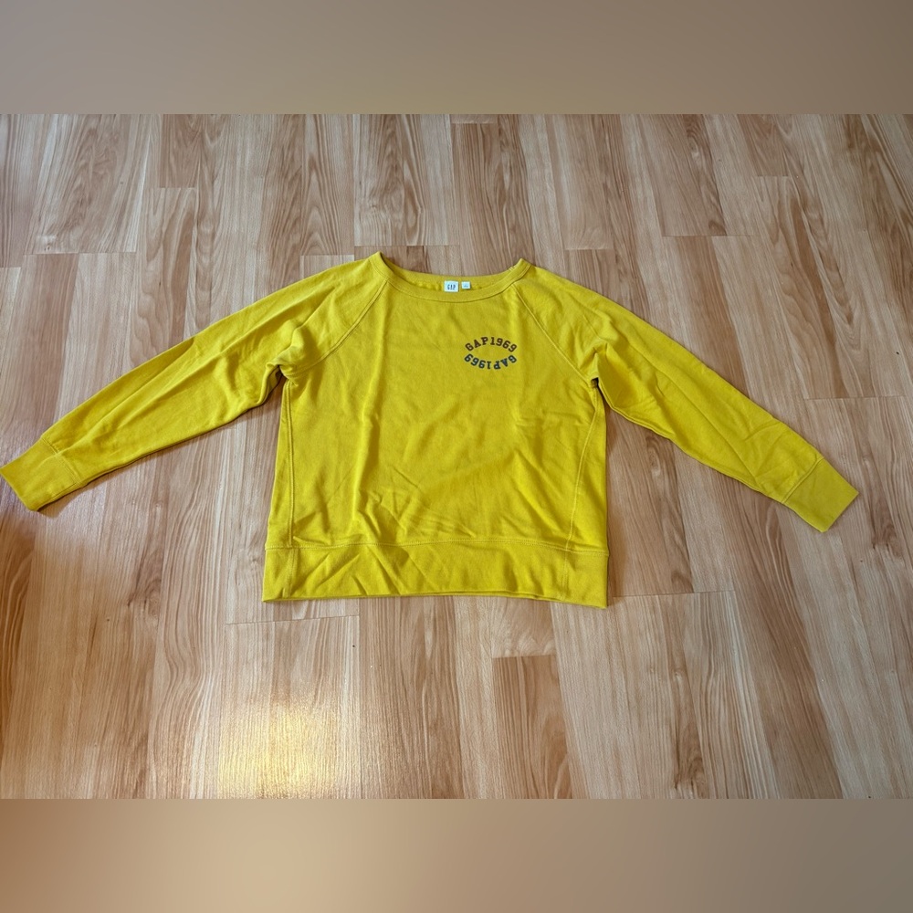 GAP Bright Yellow Crew Neck Sweater